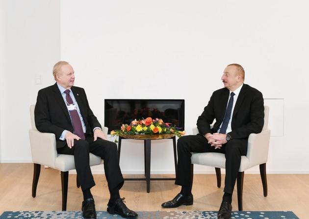 Ильхам Алиев и Роберт Дадли встретились в Давосе
