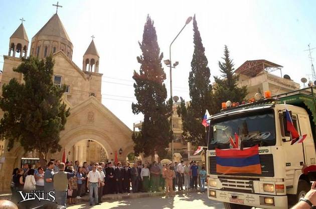 Армянские гуманитарии начали работу в сирийском Алеппо