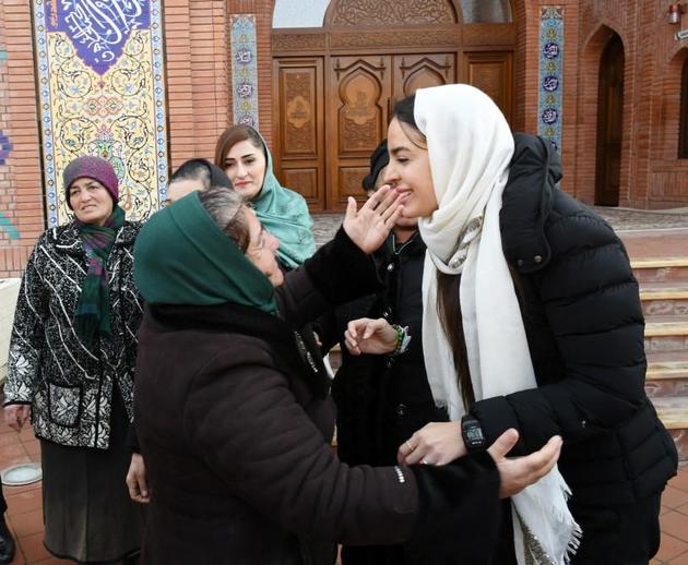 Мехрибан Алиева посетила религиозный комплекс в Гяндже