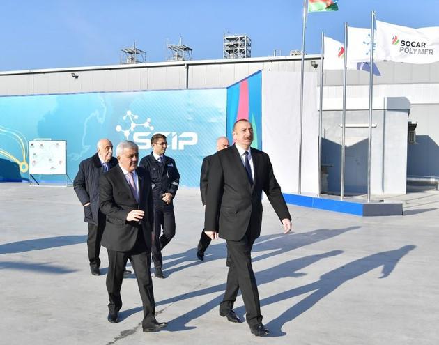Ильхам Алиев дал старт новому заводу SOCAR Polymer  