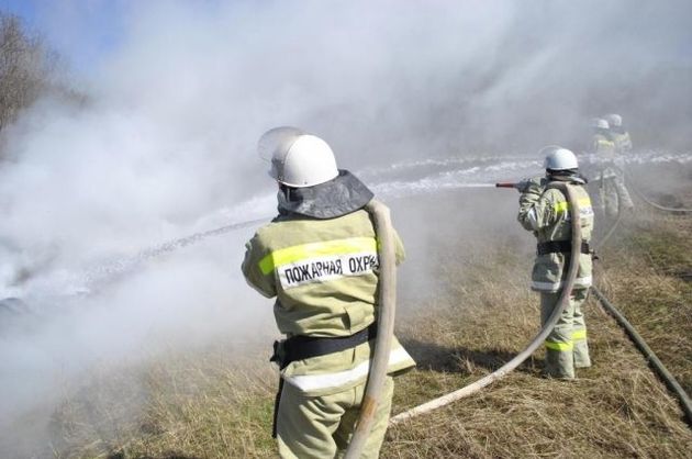 Ставропольские пожарные начали бороться с палами травы