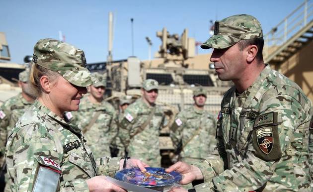 Минобороны Грузии поздравило женщин-военных в Афганистане 