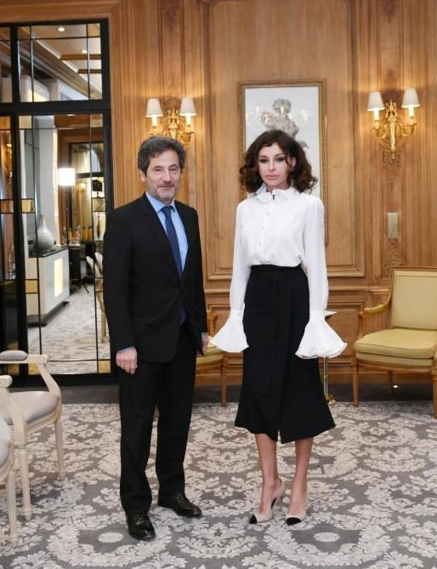 Мехрибан Алиева в Париже встретилась с руководством Rothschild Global Financial Advisory и SUEZ Groupe 