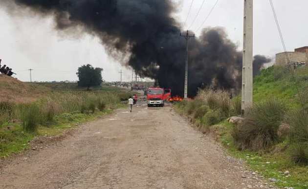 Бензопровод горит в Хузестане