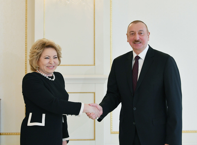 Валентина Матвиенко предложила Ильхаму Алиеву написать "Тотальный диктант"