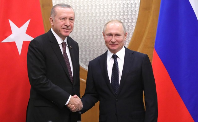 Путин обсудил с Эрдоганом Сирию и Ливию