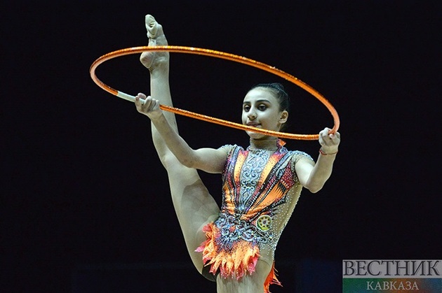 Зохра Агамирова вышла в финал в обруче на чемпионате Европы в Баку 