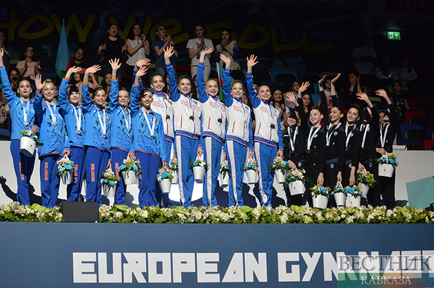 Россиянки взяли "золото" в групповом многоборье на Чемпионате Европы в Баку 