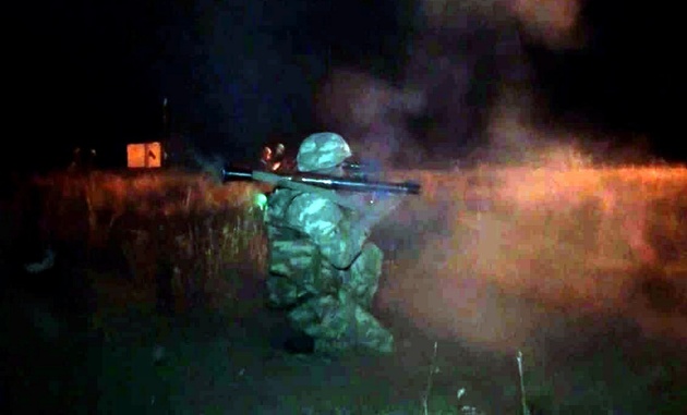 Азербайджанская армия провела ночной этап учений с боевой стрельбой 
