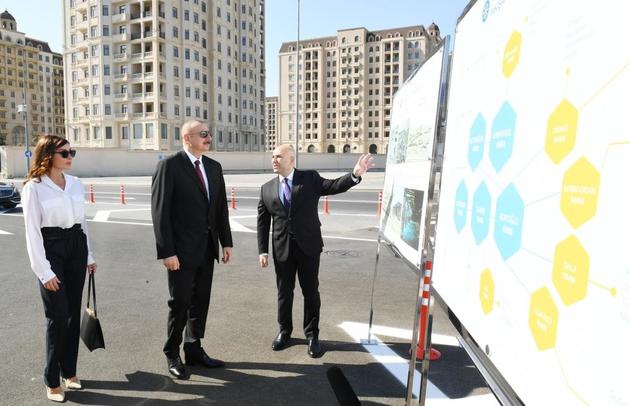 Ильхам Алиев и Мехрибан Алиева открыли Транспортный обменный центр "Кероглу" в Баку