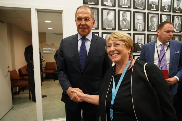 Лавров встретился с Верховным комиссаром ООН по правам человека