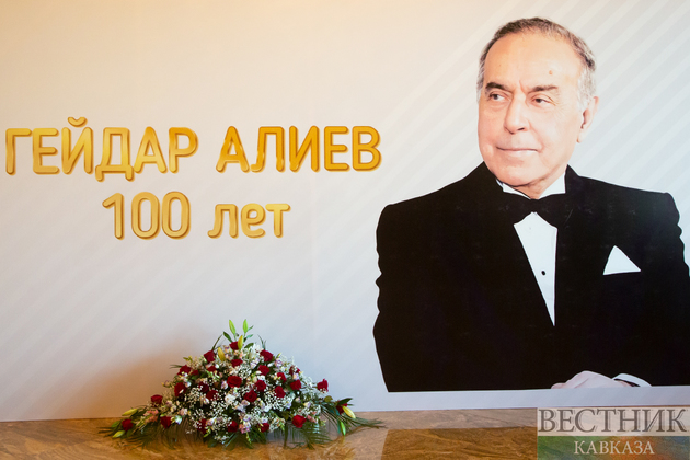 Торжественный прием в банкетном зале ‟Европейский‟ в честь 100-летия Гейдара Алиева