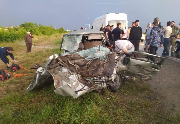 В страшном ДТП в Ингушетии погибли семь человек