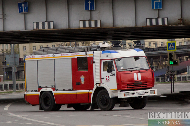 В Москве горел экскурсионный автобус со школьниками