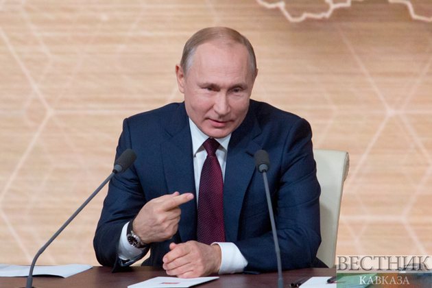 Путин поздравил Ставрополь с юбилеем