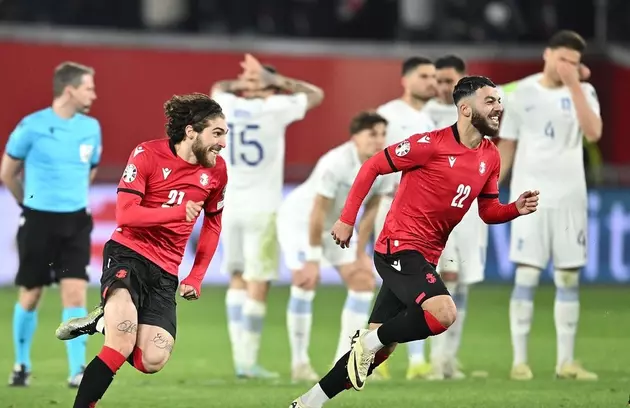 Матч квалификации Евро-2024 между сборными Грузии и Греции