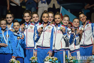 Россия выиграла Чемпионат Европы по художественной гимнастике в Баку в общекомандном зачете