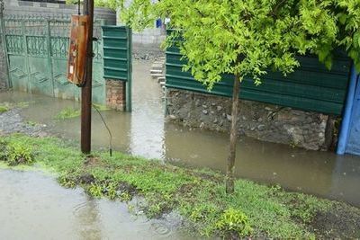 Проливные дожди подтопили дома и пахотные земли в Кахетии
