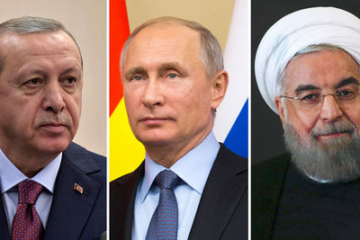 Путин, Эрдоган и Рухани обсуждают Сирию онлайн