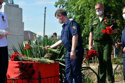Активисты СУ СКР по Кубани приняли участие в торжественном захоронении останков солдат