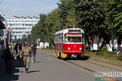 По проспекту Мира во Владикавказе снова пошли трамваи