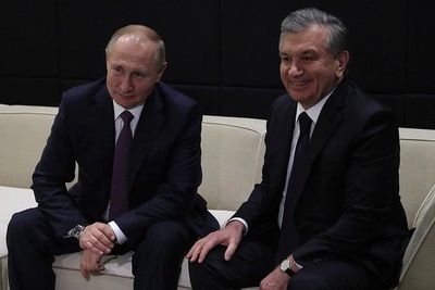 Путин провел вечерние переговоры с Мирзиеевым в Кремле