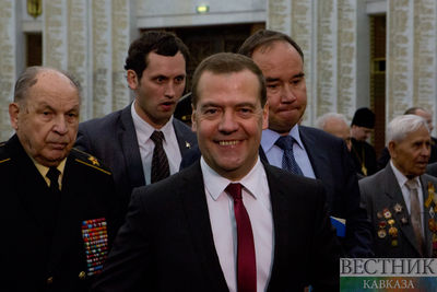 Медведев побывал на стадионе &quot;Терека&quot;