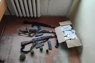 В Ханкенди снова нашли тайник с армянским оружием